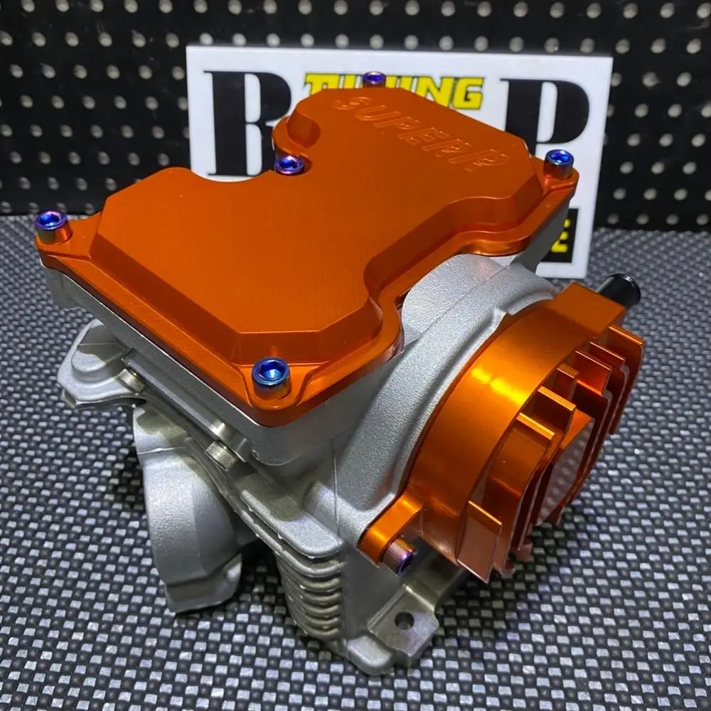 Головка цилиндра 4х клапанная (23*26 клапана) для Yamaha RS 100 BWS125 CYGNUS X 125 MIO RSZ100 гоночная