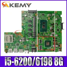 Akemy X541UVK motherboard mainboard i5-6200/6198 8GB RAM V2G For Asus X541UVK X541UJ X541UV X541U F541U R541U laptop motherboard