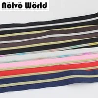 30yards 5 nylon teeth zipper15 colors5 plastic gold silver color teeth zippers for diy bagsclothing pants sewing