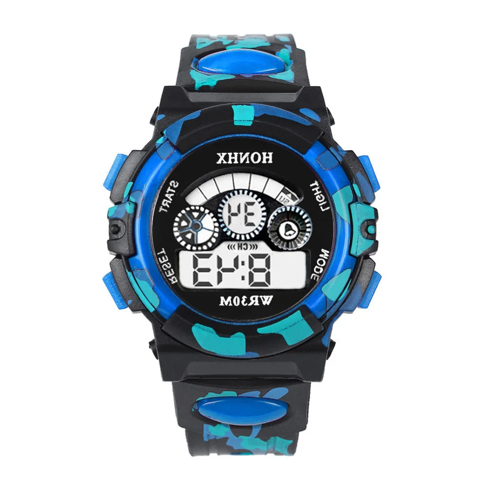 

In the free multi-functional outdoors chidren digital watches boys child sports rubber wristwatch children led data watch