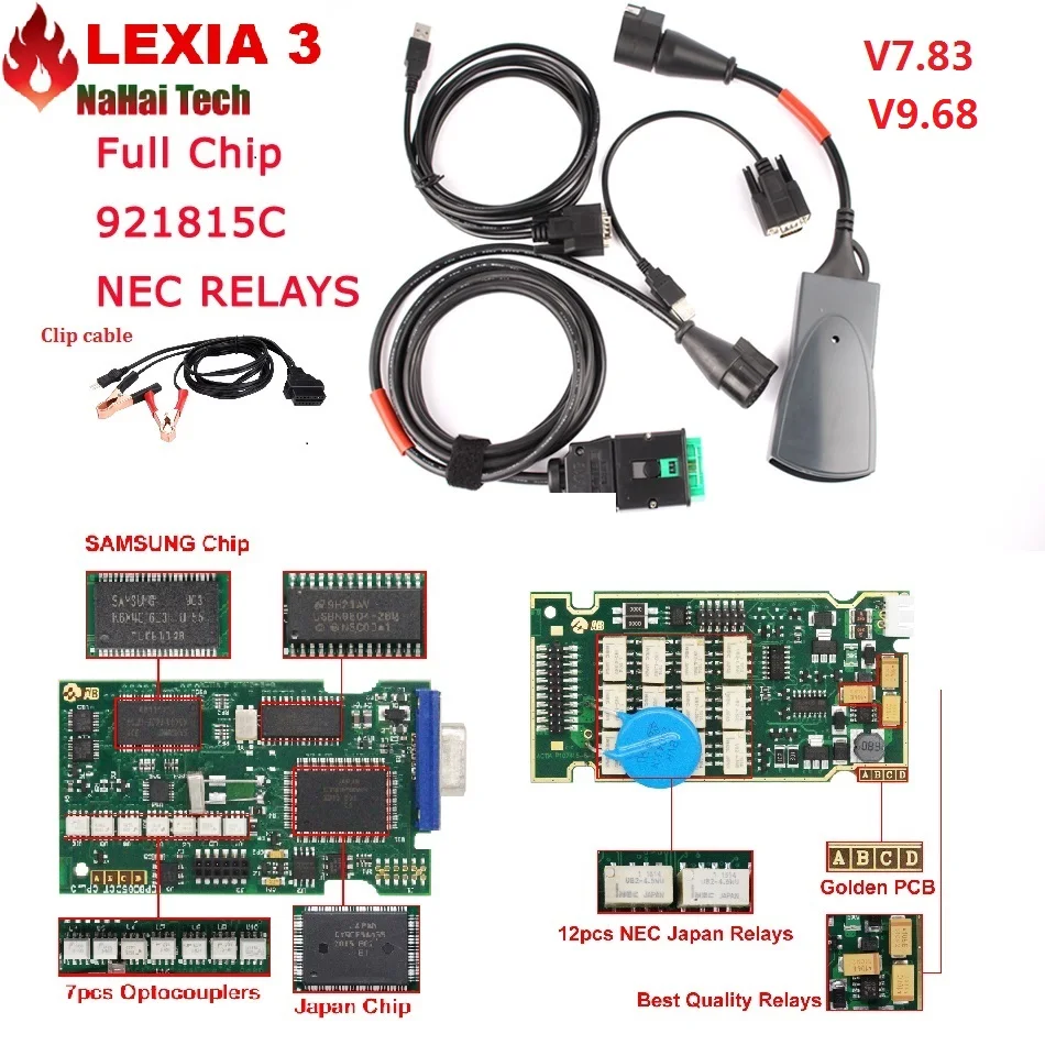 Полная микросхема Lexia3 PP2000 V48 921815C прошивка Lexia 3 Diagbox V7.83 V9.68 с для Citr oen и