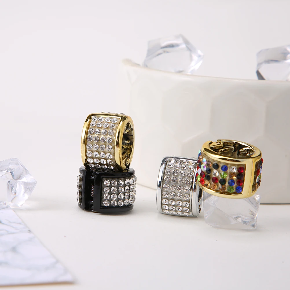 M MISM Золотой Серебряный Openable дреды аксессуары для волос мини конский хвост