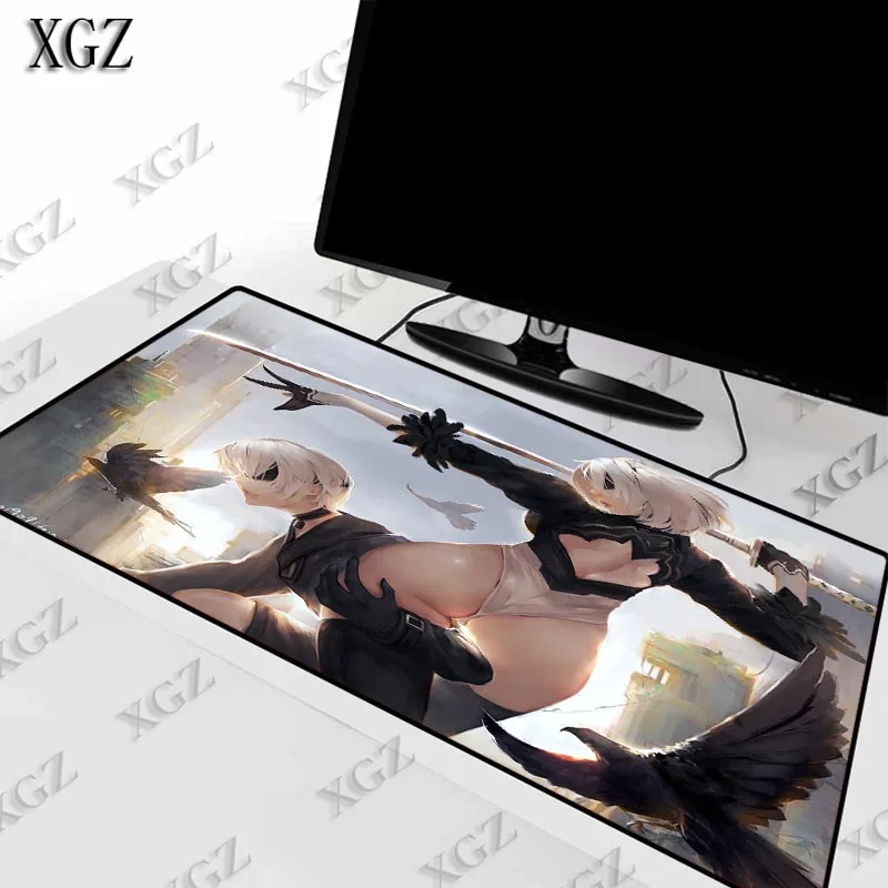 Коврик для мыши XGZ NieR Automata Sexy Girls большой коврик с застежкой по краю игровой