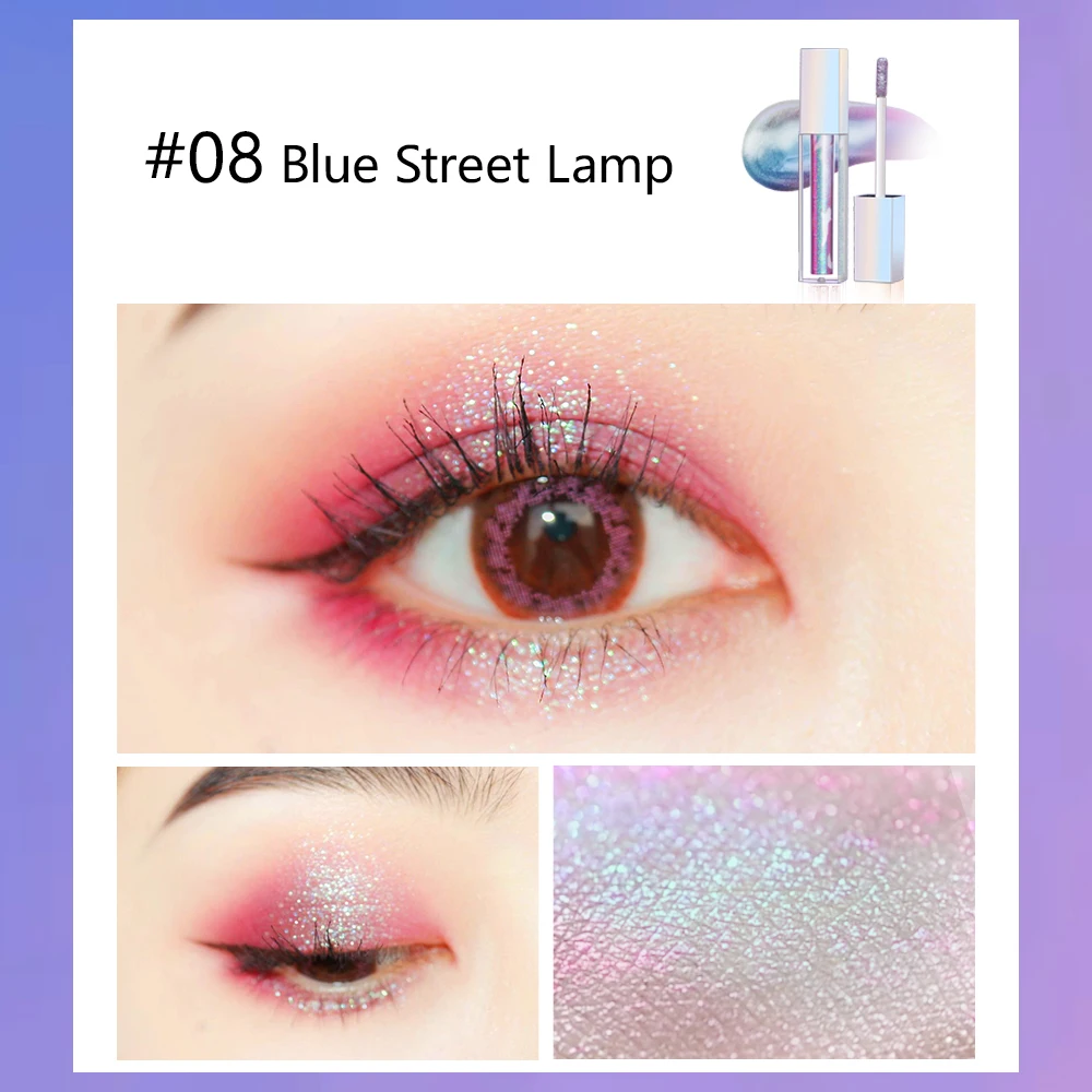 Жидкие тени для век ZEESEA водостойкие косметические мерцающие |