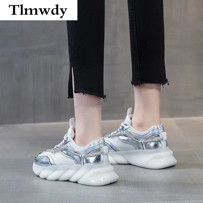 

2021 Spring Fashion Shoes for Women Sneakers Vulcanized Shoes Chunky Platform Sneakers Women Casual Shoes Comfortable dad Shoes