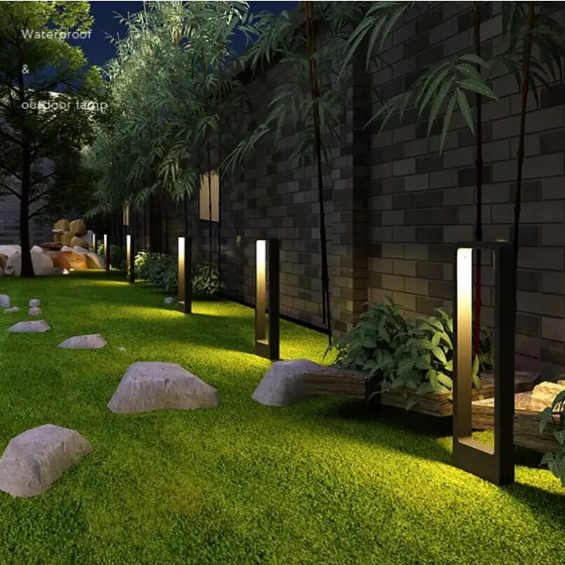 15 Вт Водонепроницаемый светодиодный садовый Газон лампа современный