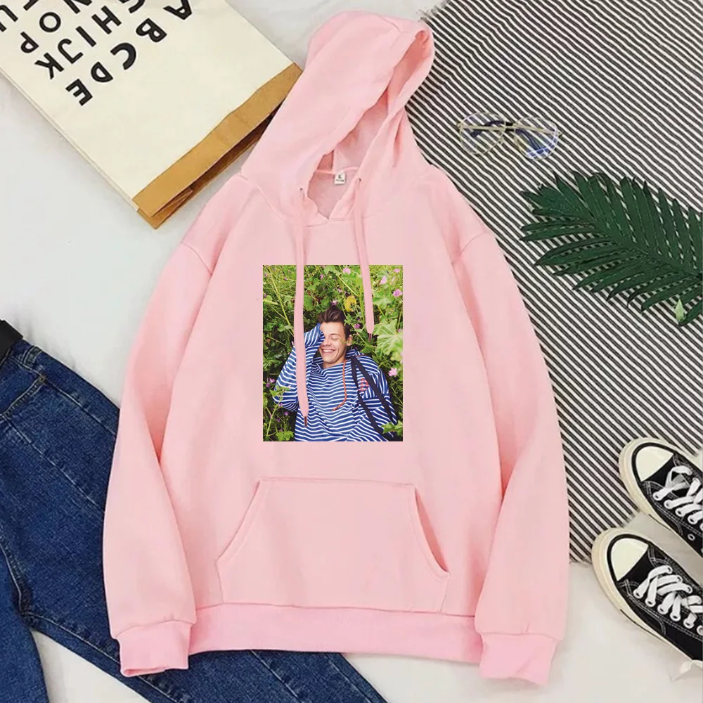 Женская винтажная Толстовка в стиле Харадзюку Повседневная модная розовая