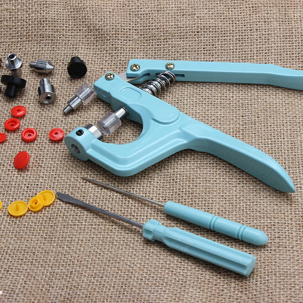 

T5 T8 Eyelet Button Resin Metal Concealed Snap Button Hand Pressure Pliers Installation Sewing Crafting DIY Press Buckle Tool