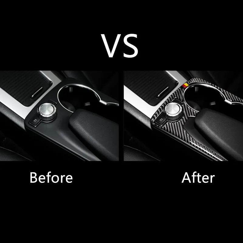 Углеродное волокно автомобильный центральный мультимедийный ручной стаканчик