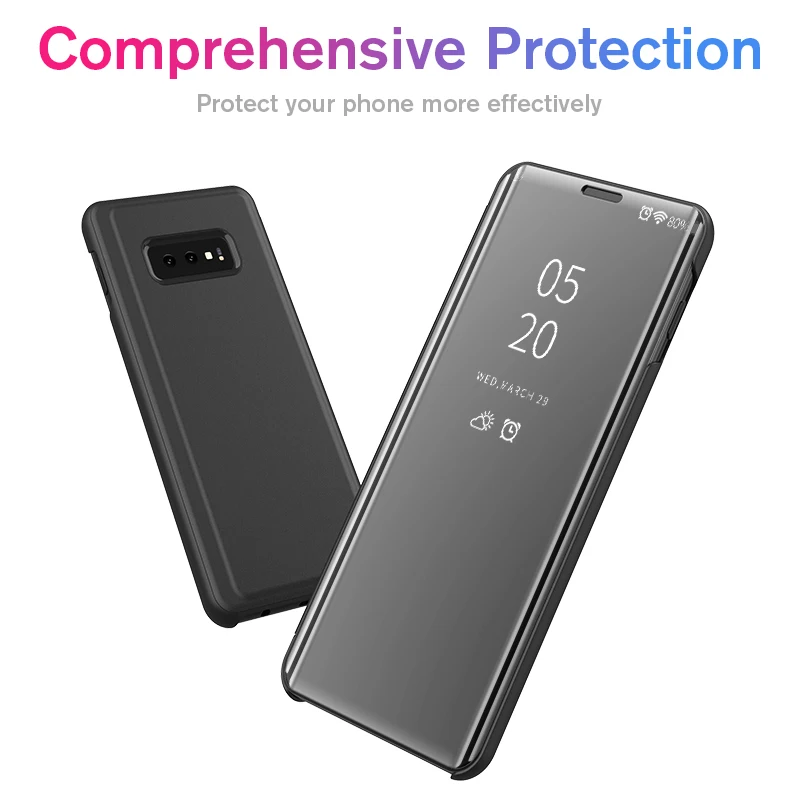 

Smart Mirror Filp Cover For Samsung A51 A50 A71 A70 Case Luxury Leather Bumper For Samsung Galaxy A21 A41 A11 A01 S20 Ultra Plus