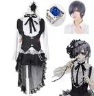 Костюм черного Батлера, курошишсудзи, небесный призрак, цирковая форма, костюм для косплея, костум, косплей, парик для костюма на Хэллоуин и вечеринку