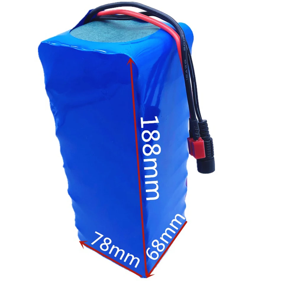 

2021 Original 36V battery 10S4P 100Ah battery pack 1000W high power battery 42V 100000mAh Ebike electric bike BMS+42V2A Charger