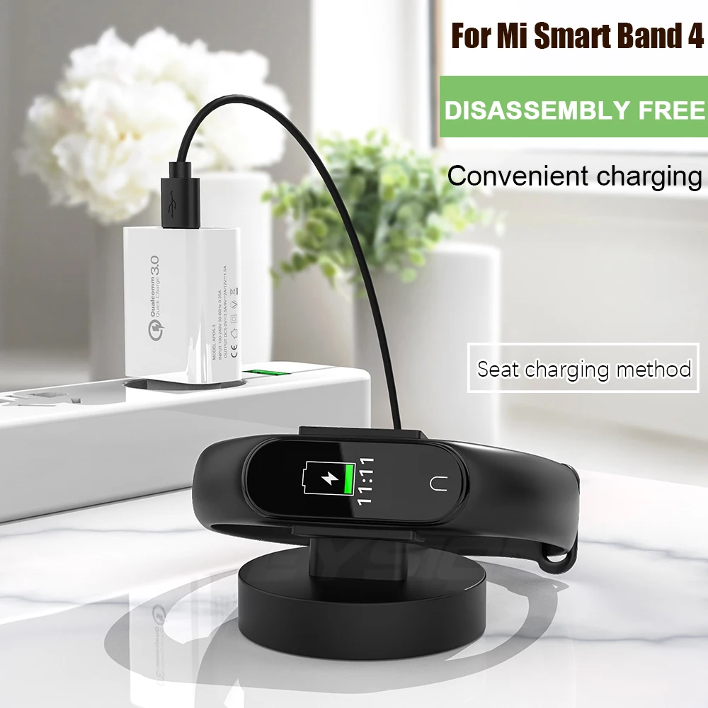 Кабель KEYSION для быстрой зарядки Xiaomi Mi Band 4 глобальная зарядка через USB зарядная док