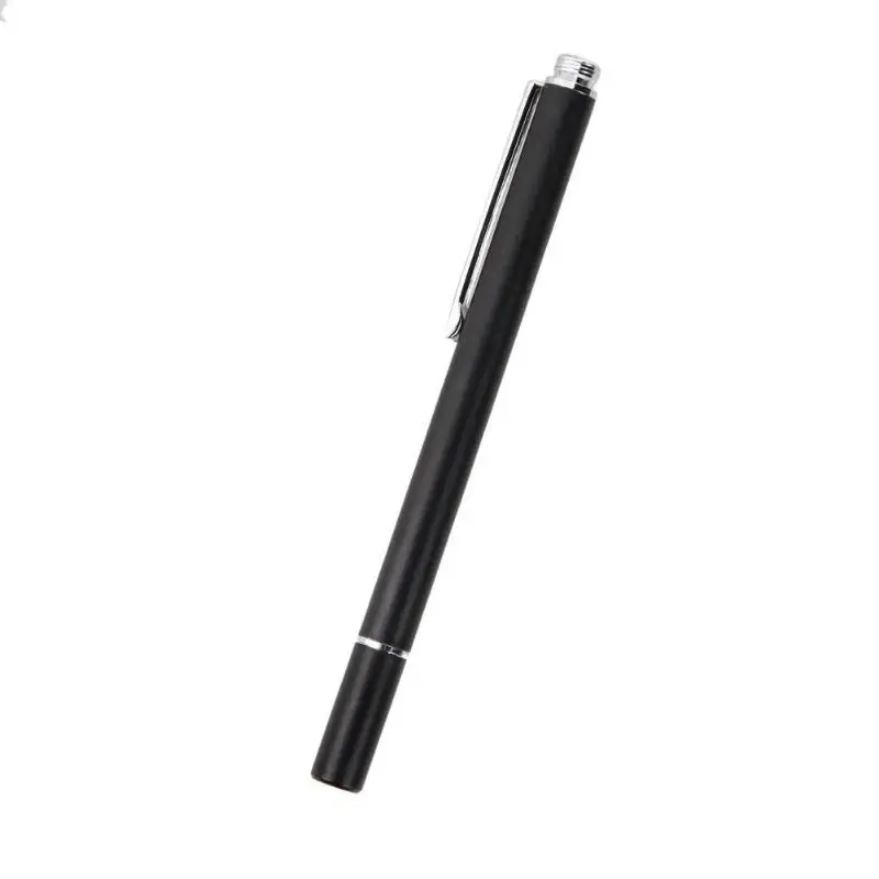 Тонкий конец емкостный стилус для iPhone iPad samsung - Цвета: Черный