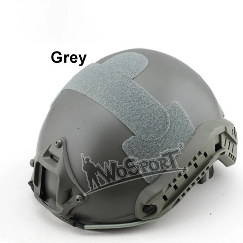 MH Gray Страйкбол MH/PJ камуфляж ABS спорт OutdoorTactical Быстрый Шлем с NVG крепление направляющей встроенный циферблат внутренний комплект размер L - Color: MH Gray