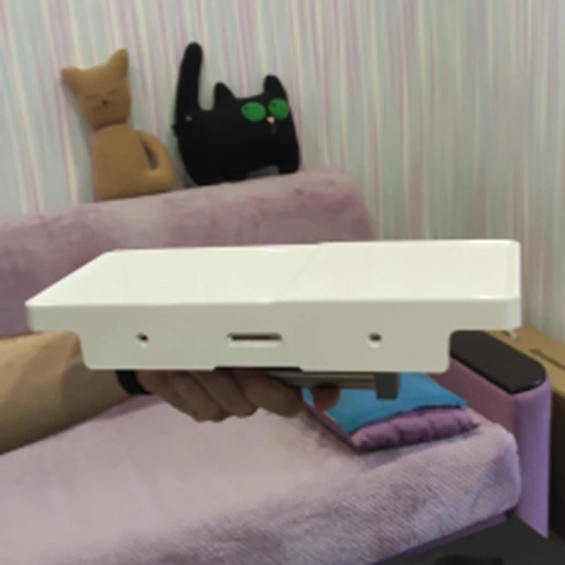 

Paper Holder White Resinous Panel & 304 Stainless Steel Paper Rack Toilet Phone Shelf Phone Rack