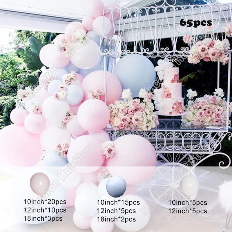 

Doubled Macaron Pink Balloon Garland Latex Balloon Wedding Doubled Macaron Blue Birthday Party Decor Baby Shower Gender Reveal