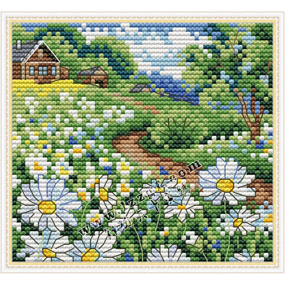 

Everlasting Love Daisy 6 Chinese Cross Stitch Kits вышивка крестом наборы 14CT 11CT Printed Stampted Ecological Cotton Clear