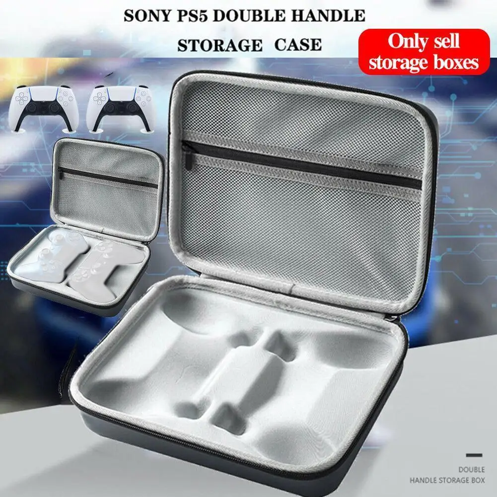 

Game Controller Storage Bag shockproof Gamepad Carry Case Portable Waterproof Storage Bag EVA For PS5 / For PS4 Removable D1R2