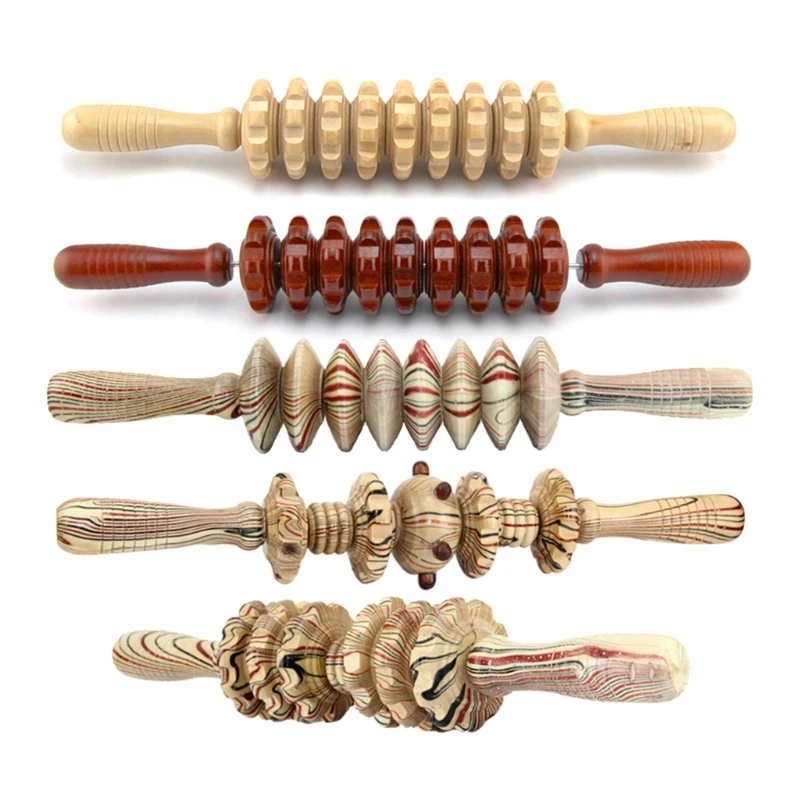 

Деревянный многофункциональный ролик для массажа всего тела H7JC, оборудование для массажа живота, талии, живота