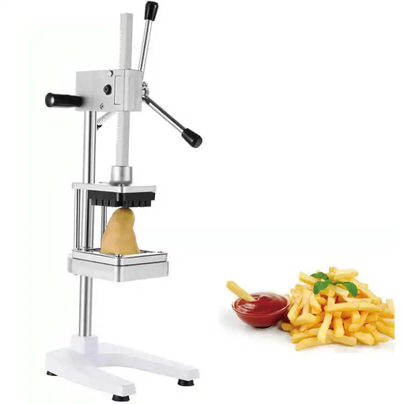 

Standing Home French Fries Potato Chips Strip Slicer Cutter Chopper Chips Machine Making Tool Potato Cut Fries 3 Sizes Blades