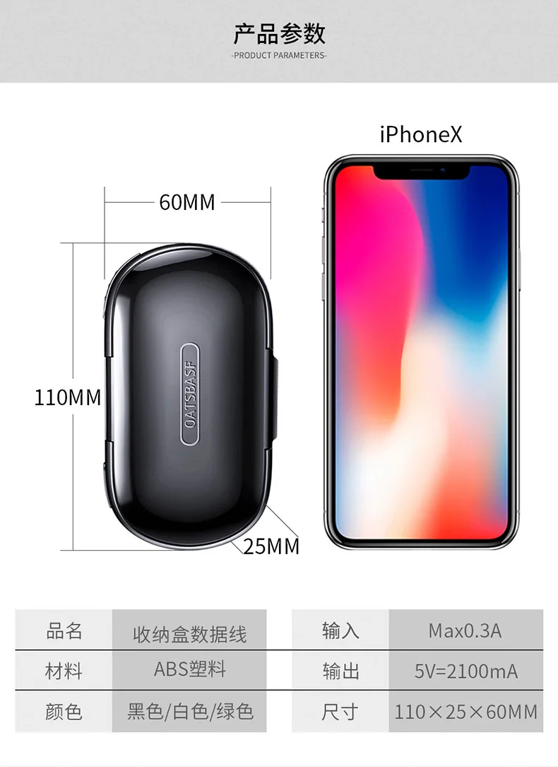 Наушники получают чехол apple зарядное устройство портативная триадная многофункциональная линия передачи данных со стент android Универсальная зарядная линия головки