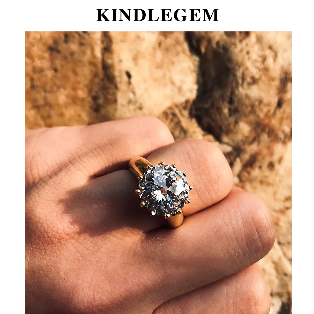 Новинка Лидер продаж 925 серебряное кольцо высокая мода золото 585 Цвет круг