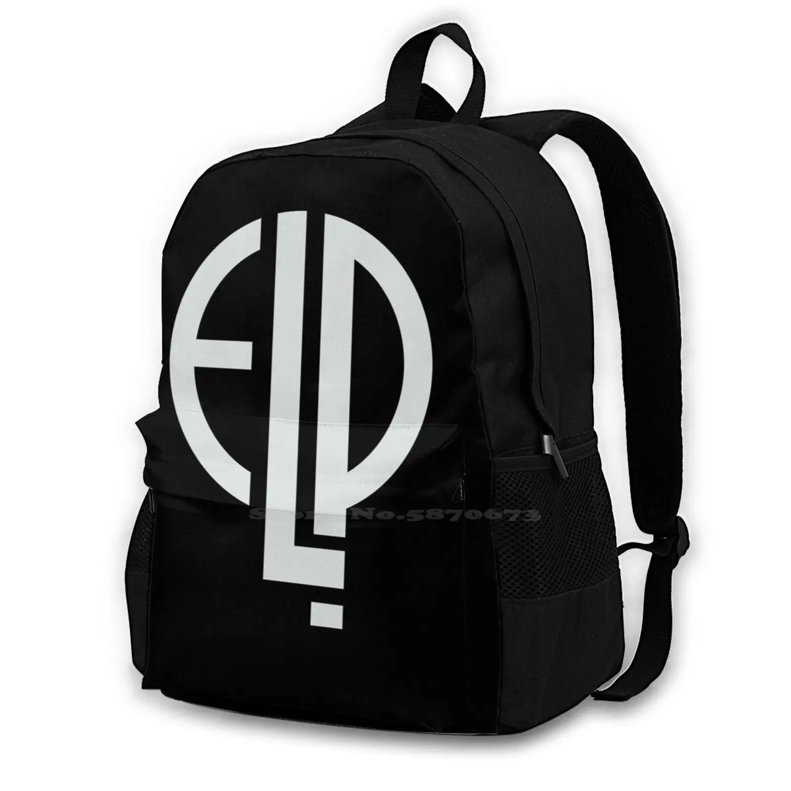 

Emerson Lake And Palmer Logo Large Capacity School Backpack Laptop Travel Bags Emerson Lake Palmer Elp Tarkus Brain Salad