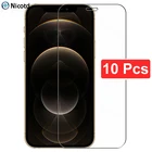 Закаленное стекло для iphone 7 8 plus X XR XS max 11 12 pro Max 9H, защитная пленка для экрана, 10 шт.
