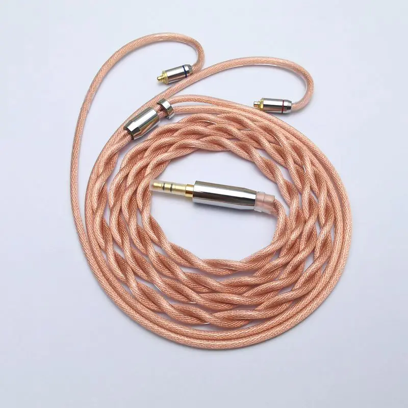 2 Cores Copper And Silver Mixed Earphone LITZ Design Upgrade Cable HIFI Balanced Line With MMCX/0.78 2PINfor LZ A7 KXXS ZAX MK3 images - 6
