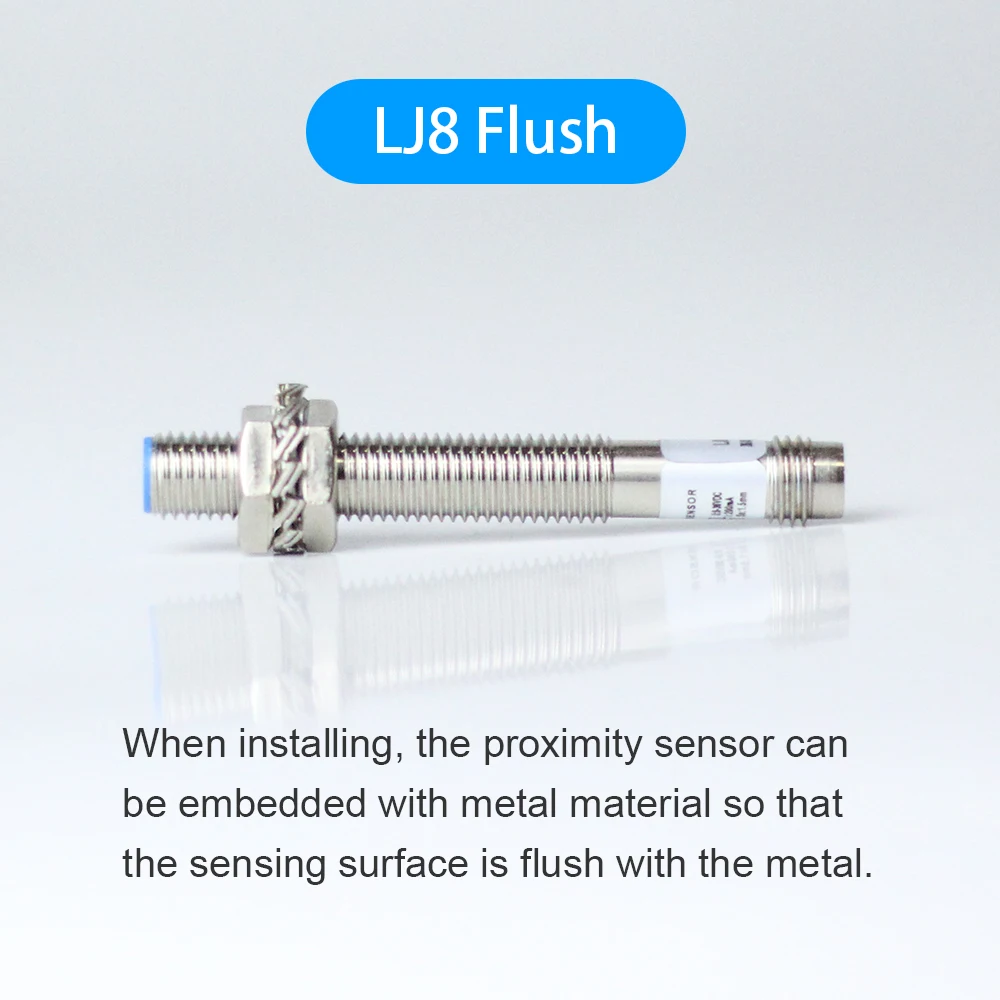 Cloweit IP65 M8 Inductance Proximity Sensor NPN PNP DC10-30V 3pin Connector Cylindrical Metal Approach Switch LJ8A3 Series | Обустройство