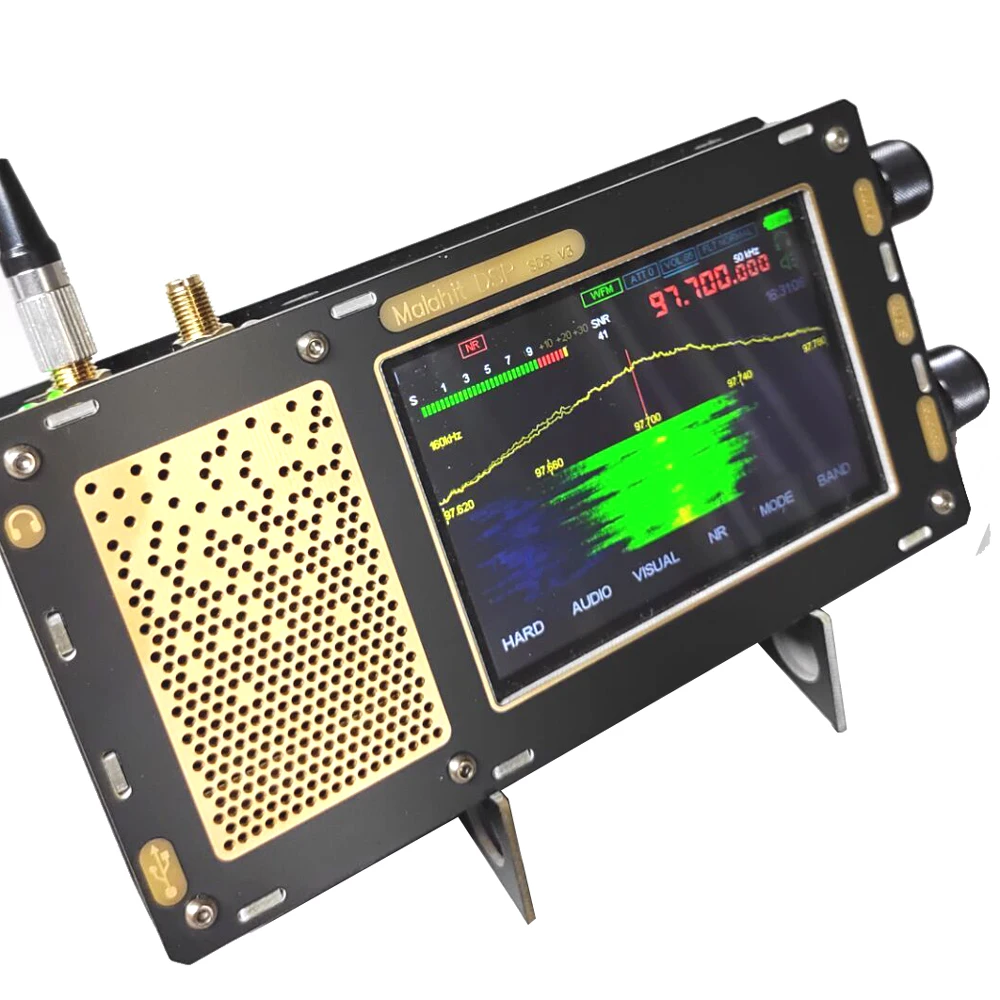 New enhanced version 1.10C Dual Antenna Malachite radio Malahit DSP portable SDR receiver 50KHz-2GHz shortwave | Электроника