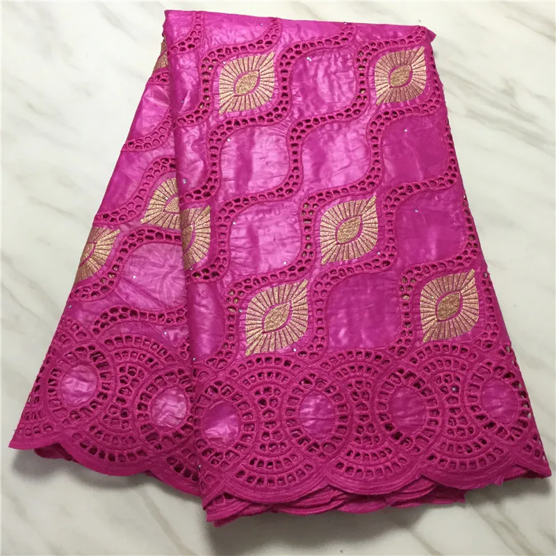 

White With Emboidery Jaquard Bazin Material African Women's Cotton Bazin Lace Fabric For Clothing EBR29 (5Yards/Lot)