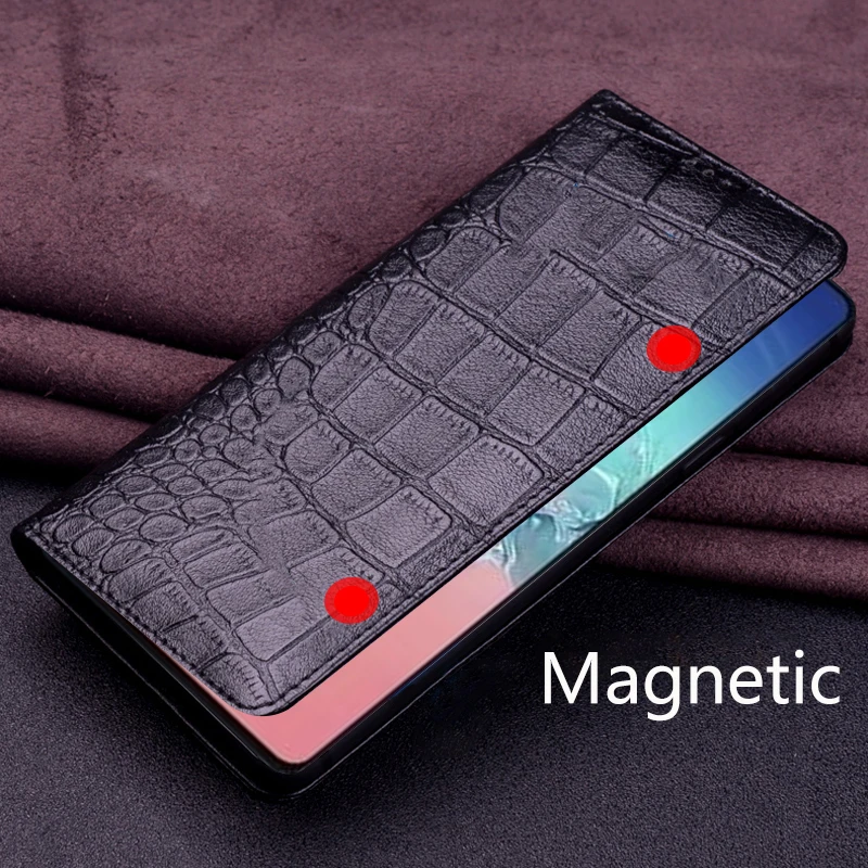 

Luxury Genuine Crocodile Leather Phone Cases For Samsung Galaxy S10 Lite Fashion Pure Handmade Back Cover Case For Galaxy S10e