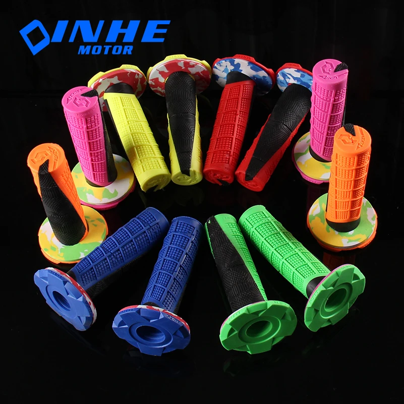 

6 colors Universal Handle Bar 7/8" Motorcycle Handle Grips Rubber Moto GP handlebar GRIPS
