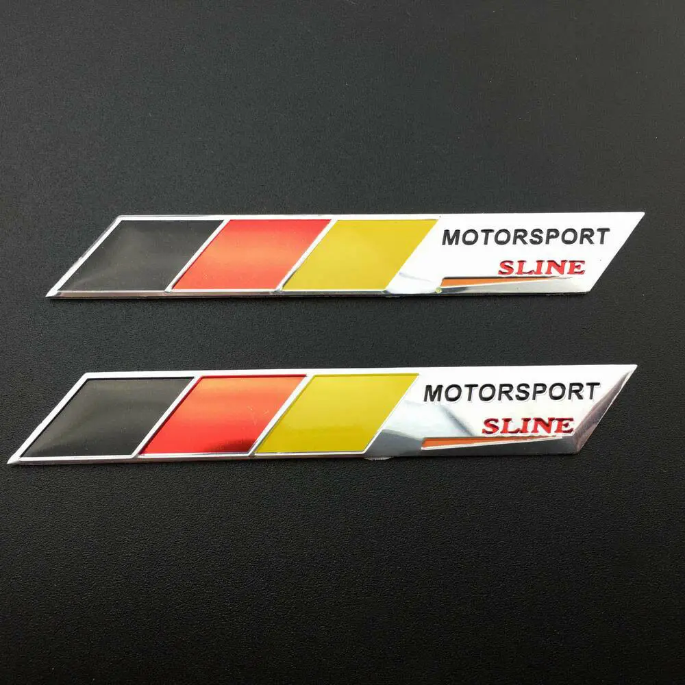 

2pcs Germany Flag Motorsport Car Auto Side Trunk Emblem Badge Decal Sticker