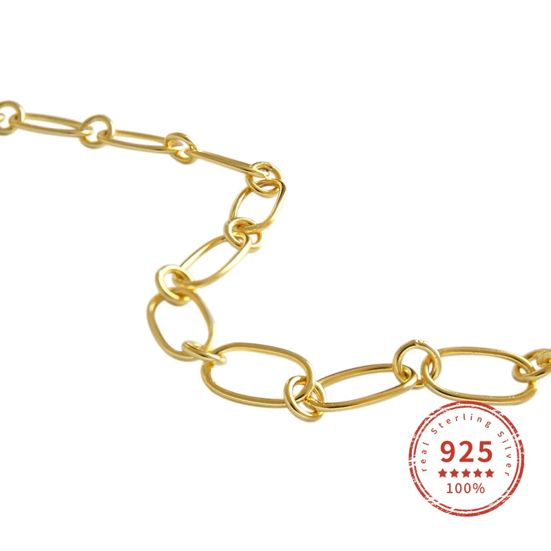 Dorado ожерелье из стерлингового серебра 925 пробы цепочка 18 k позолоченные Модные