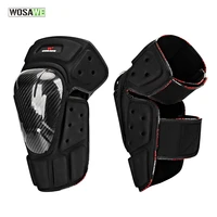 wosawe carbon fiber elbow knee protectors for moto racing motorbike mtb bike skate ski snowboard knee protective guard gear