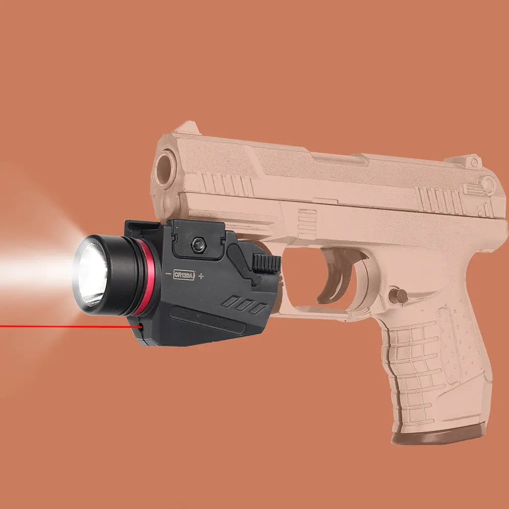 Тактический светодиодный фонарь красный и зеленый лазерный прицел