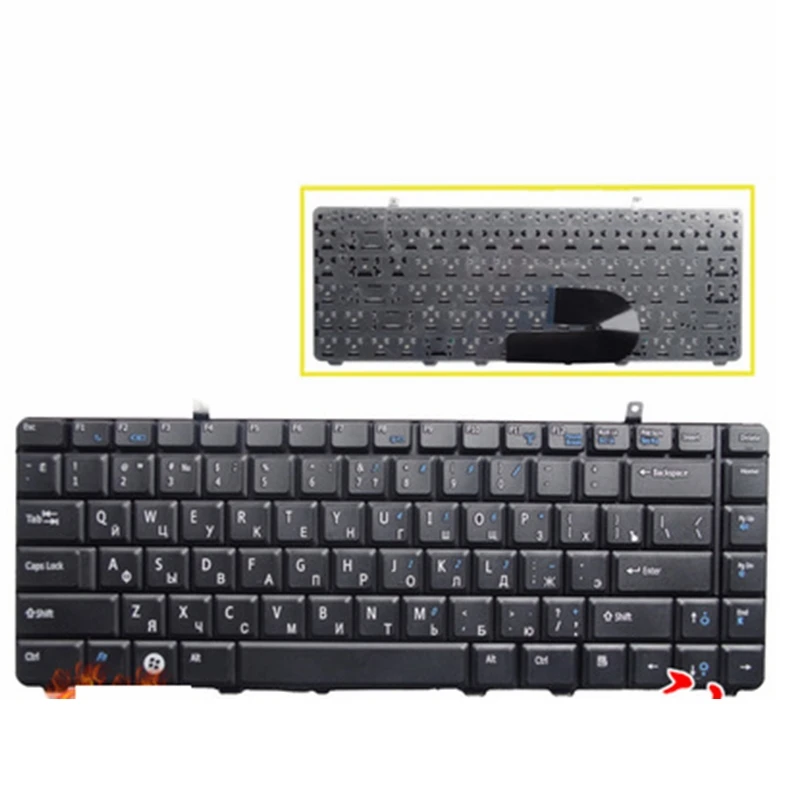 Русская новая клавиатура для Dell A840 a860 1014 1015 1088 PP37L R811H 0R811H R818H 0R818H PP38L RU черная