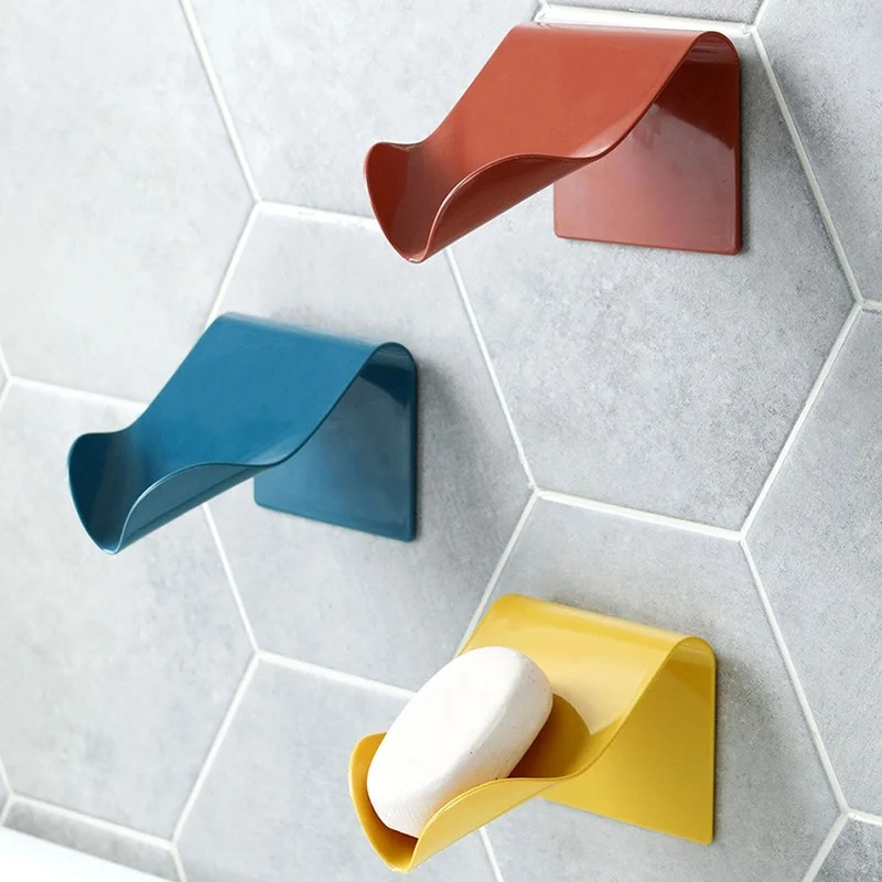 

Drain Soap Holder Creative Seamless Wall-Mounted Soap Holder Drainage Storage Finishing Racks Strong Hole-Free Soap Storage Box