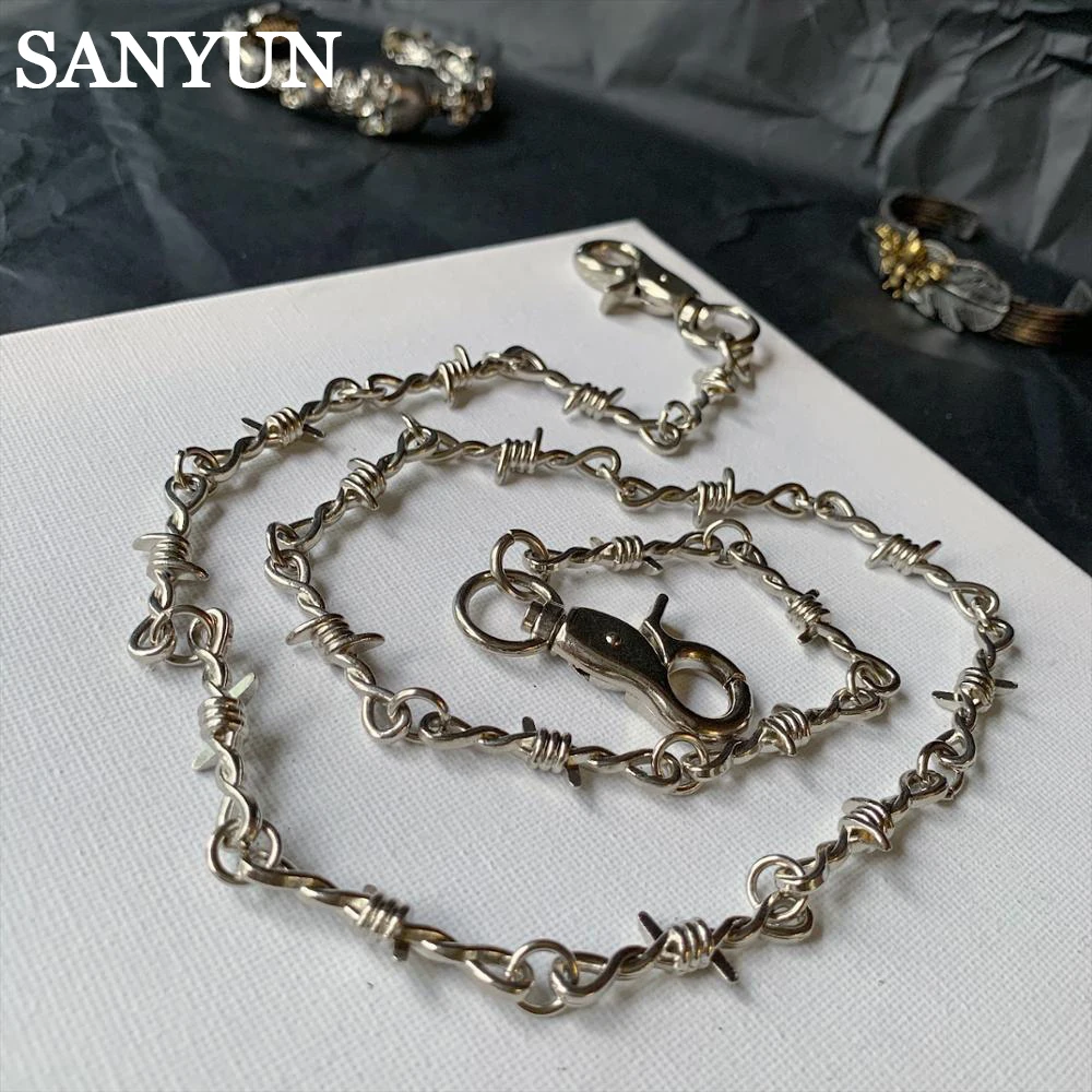 Стильное ожерелье в стиле панк с шипами|Цепочки| |