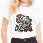 Женская Винтажная футболка с коротким рукавом, с принтом