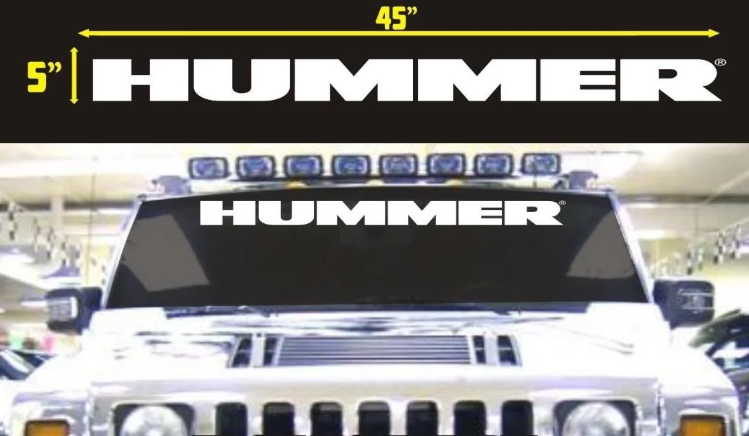 

Виниловая наклейка на лобовое стекло для HUMMER H1 или H2