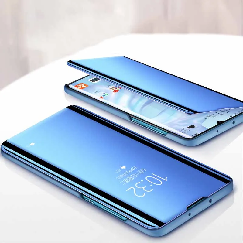 Роскошный зеркальный кожаный флип-чехол для One Plus 7T 5t 6 6t 7 Pro Чехол-подставка для Oneplus 1+ 7 Pro противоударные телефонные чехлы задняя крышка