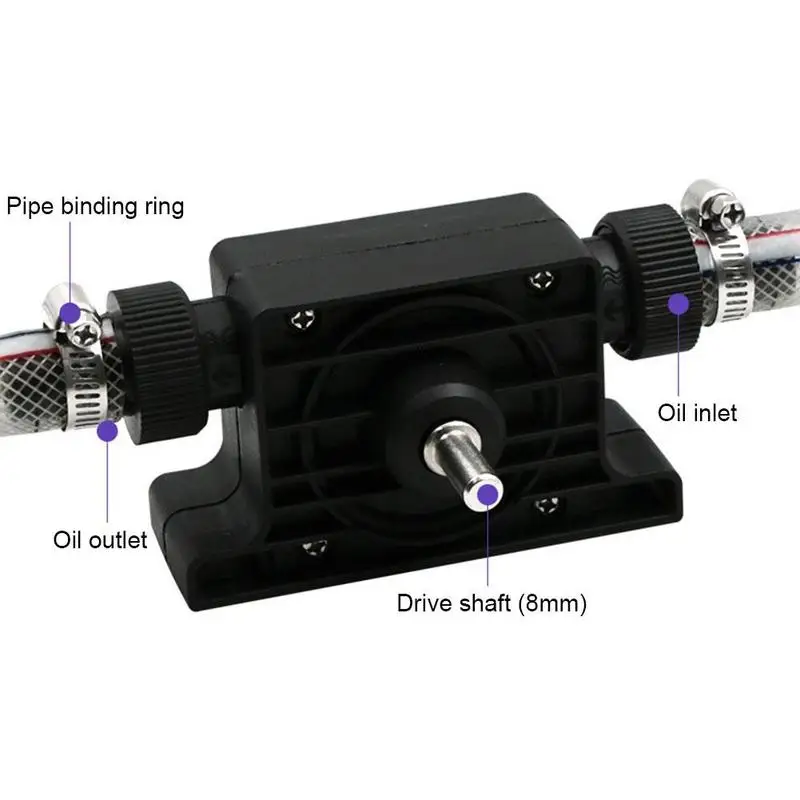 Hand Electric Drill Drive Large Flow Water Pump Interface Black Priming Mini Oil Standard Household Transfer K6Y4 | Обустройство дома