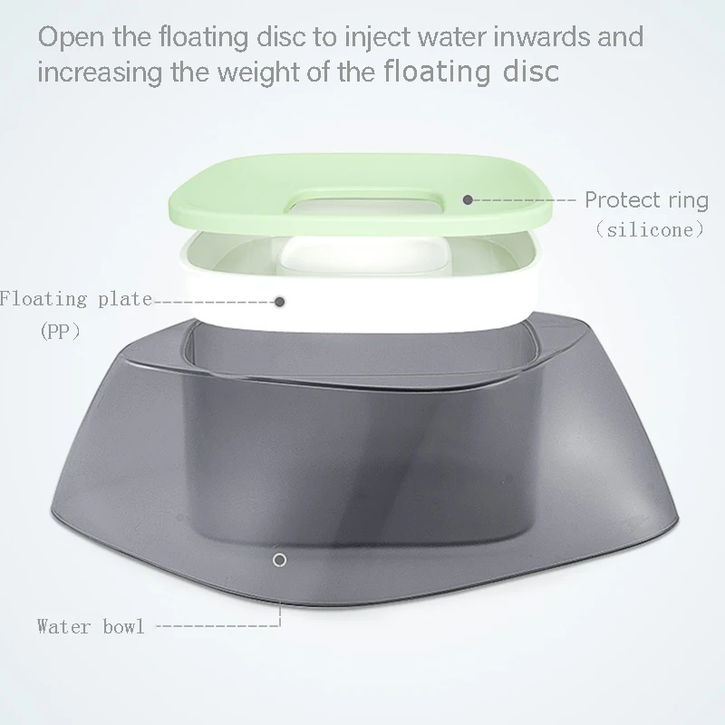 Smartpet 1.4L собака миски для воды с плавающей не моча рот кошачья миска шнековой