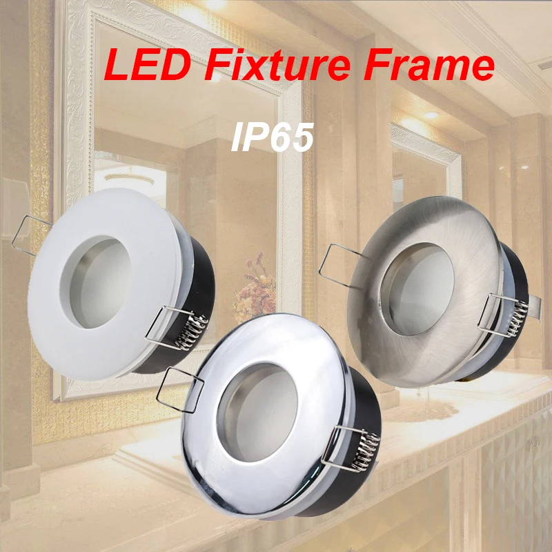 

Waterdichte Badkamer Plafond Downlight Frame Beugel Verzonken Ronde MR16/GU10 Socket Lamphouder Fitting Armatuur Base