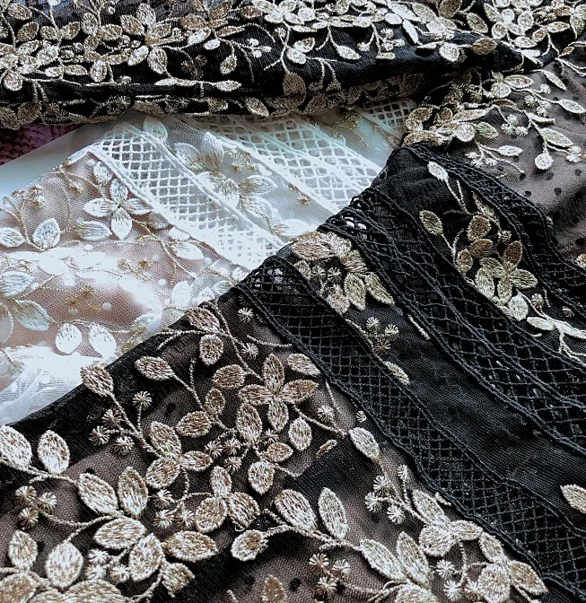 Новое поступление женское платье с цветочной вышивкой