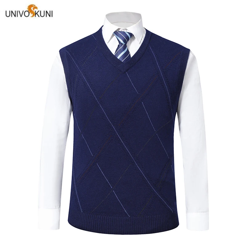 UNIVOS KUNI 2019 мужской свитер жилет новейшая Весенняя и Осенняя мода бриллиантовая